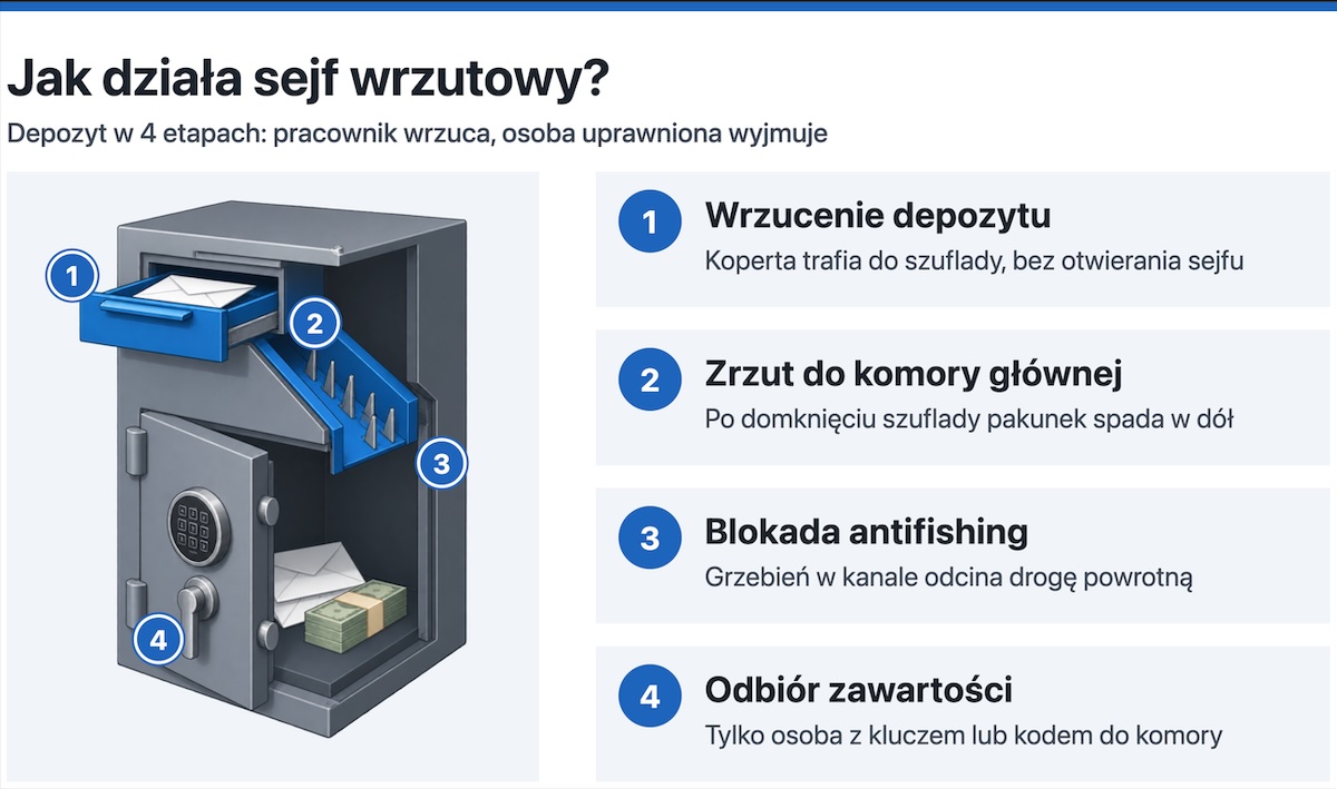 Jak działa sejf wrzutowy?
