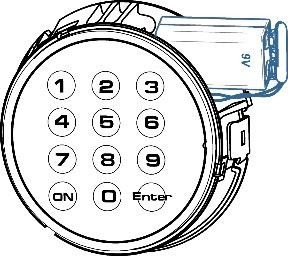 Wymiana baterii 9V w zamku elektronicznym PS210