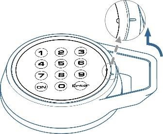 Wyrównanie oznaczeń i zdjęcie rączki zamka PS210